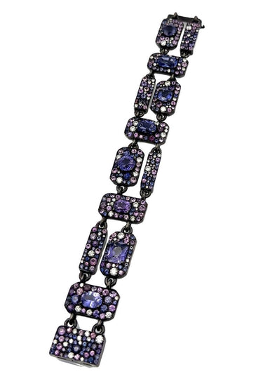 Estate Designer Fancy Sapphire and Diamond Bracelet By Jared Lehr