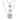 Estate White Gold and Diamond Pendant Necklace
