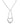 18K White Gold Diamond Heart Pendant Necklace