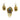 Estate Victorian Pendant and Earrings Set