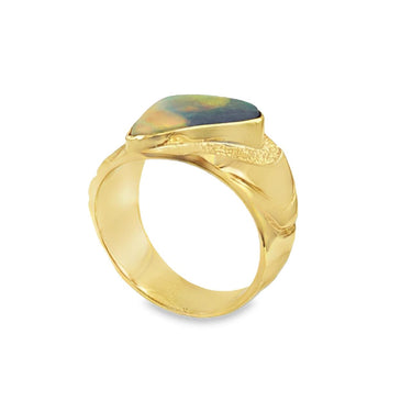Vintage 14K gold opal ring