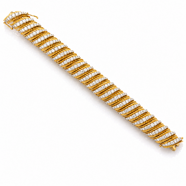 Hammerman Bros. 18K Gold and Diamond Bracelet