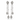 14K White Gold and Diamond Earrings
