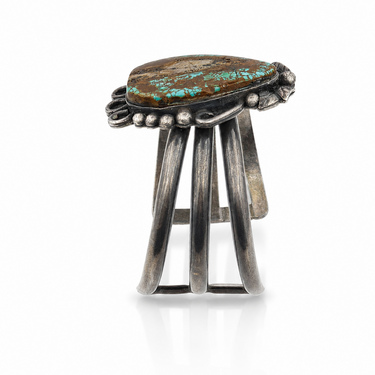 Native American Silver and Turquoise Cuff Bracelet