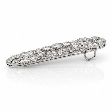Belle Époque Platinum and Diamond Pendant