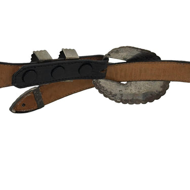 Navajo Sterling Silver Ranger Belt Set, Signed “Loefig Platero”