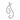 14K White Gold Diamond “J” Pendant .