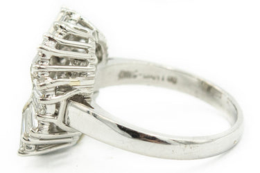 Estate Platinum and Diamond Semi Mount Ring/Pendant and Earrings Suite