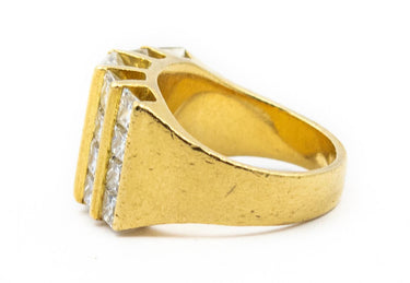 Estate Yellow Gold Channel Set Diamond Ring by Nova