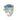 White Gold Diamond & Topaz Butterfly Ring.