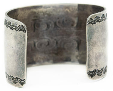 Estate Native American Sterling Silver Bangle Bracelet