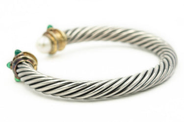Estate Sterling Silver and Gold Bracelet by David Yurman