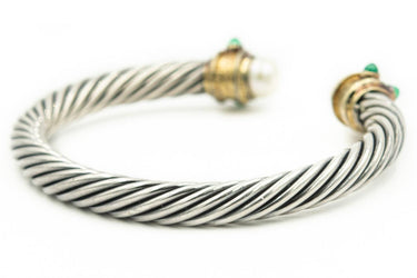 Estate Sterling Silver and Gold Bracelet by David Yurman