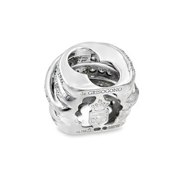 Estate White Gold and Diamond Charm Link For Bracelet by DeGrisogono