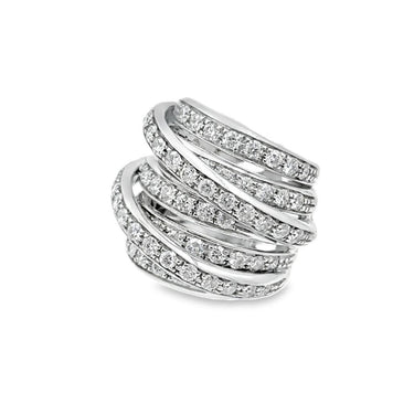 Estate White Gold and Diamond Charm Link For Bracelet by DeGrisogono