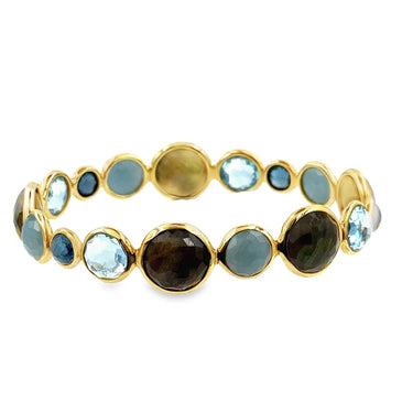 Estate Gold and Gemstone Lollipop Bangle Bracelet by Ippolita