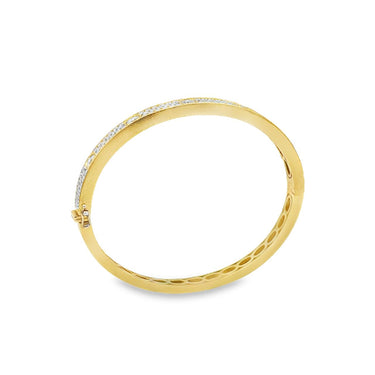 18k Yellow Gold and Diamond Bangle by Roberto Coin