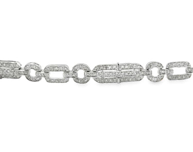Estate White Gold and Diamond Bracelet