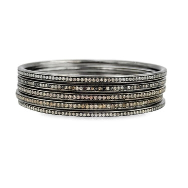 18K Gold Diamond "Stackable" Bangles By Jared Lehr (5)