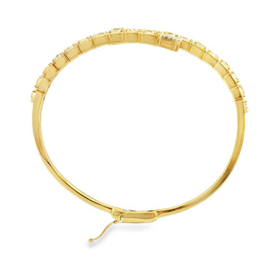 18K Yellow Gold Fancy Yellow Diamond Cuff Bracelet.