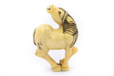 Netsuke Neighing Horse By Ikko Nasakatsu 0617