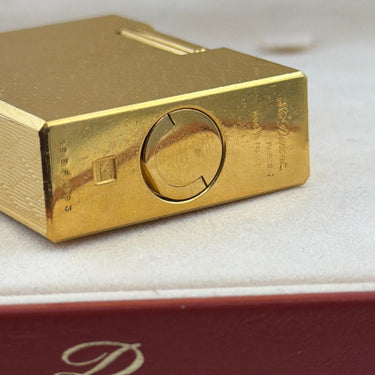 Rare S.T. Dupont Engine-Turned Lighter with Box ‚Äì Serial No. 19BFJ93.
