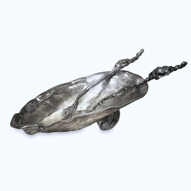 Gorham Narragansett Sterling Silver Salt & Pepper Cellar with Spoons.