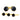 Gold Field Tuxedo Stud Set