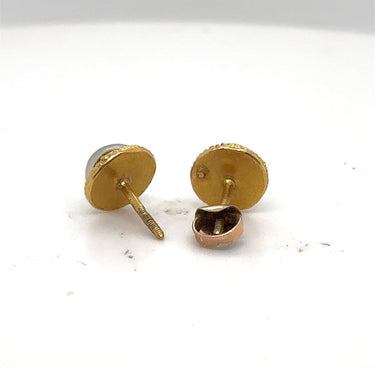 Estate Victorian Yellow Gold and Natural Pearl Earrings
