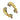 "Persistence of Sound" Estate Highly Unusual Yellow Gold Dali "Telephone" Earrings