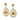 18K Yellow Gold Diamond Chandelier Earrings.