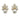 Vintage South Sea Pearl & Diamond Ear Pendants.