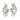 Vintage Platinum Diamond Semi‚ÄëMount Earrings
