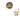 Estate Yellow Gold Circular Diamond Open Frame Tudor Rose Design Set Clasp from The Netherlands
