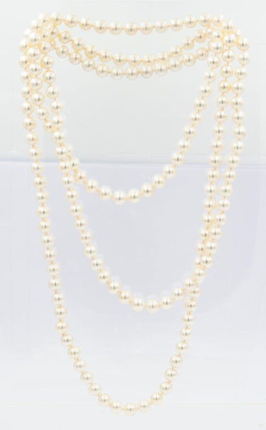 Estate 1950's Endless 4 Strand Pearl Necklace
