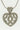 Estate Platinum and Diamond Heart Pendant Necklace
