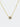 Estate Yellow Gold and Solitaire Diamond Pendant Necklace