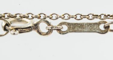 Estate Sterling Silver Eternal Circle Pendant Necklace by Elsa Peretti for Tiffany & Co.