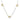 Estate Two Tone Gold and Diamond Necklace with Floral Spacers
