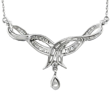 Estate Vintage Diamond Pendant Necklace
