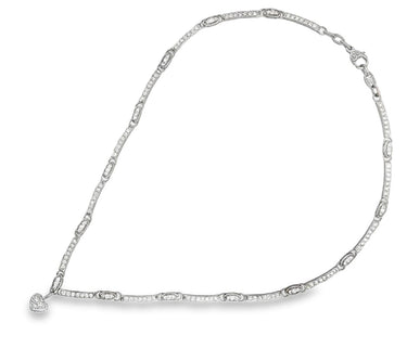 Vintage 18K White Gold Diamond Necklace by Judith Ripka.