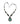 Vintage Sterling Silver Turquoise Native American Necklace.