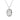 14K White Gold Diamond Pendant with Chain.