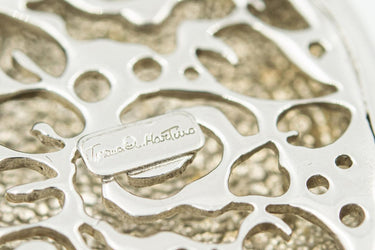 Estate Sterling Silver and Enamel Free Willy Pendant by Hartino