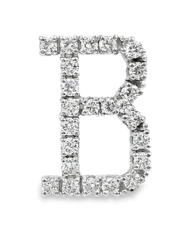 Estate Diamond "B" Pendant