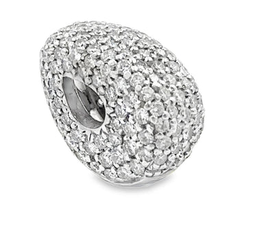 Estate White Gold and Diamond Slide Pendant