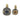 Estate Collection of (2) Sterling Silver Yellow Gold Citrine and Onyx Pendants by David Yurman