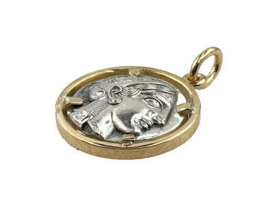 Vintage Athena & Owl Tetradrachn Silver Coin