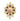 Vintage 14K Coral, Diamond and Ruby Brooch / Pendant