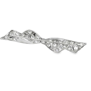 Art Deco Diamond Bow Brooch